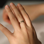 Load image into Gallery viewer, Picture of solid gold wedding band 14k 18k wedding
