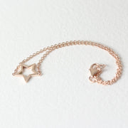 Picture of star charm bracelet 14k gold star