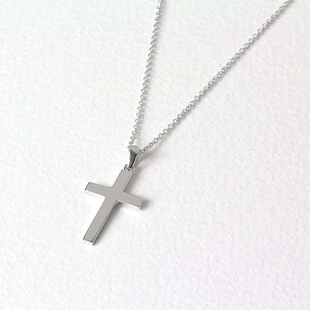 Picture of gold cross necklace 14k gold cross