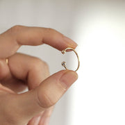 Picture of diamond wedding ring double diamond open