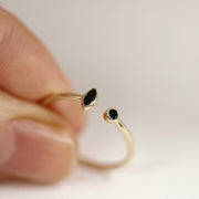 Picture of onyx ring band engagement wedding ring