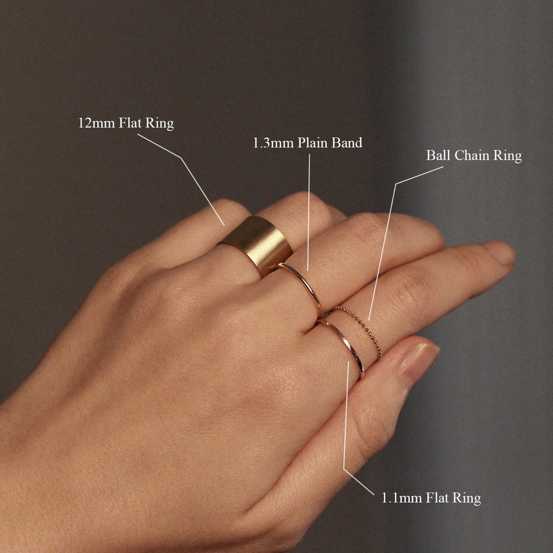 Picture of chain ring soft ring minimalist ring