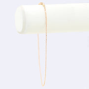 Picture of 14k solid gold ball chain bracelet gold