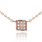 Load image into Gallery viewer, Picture of diamond necklace 14k solid gold unique
