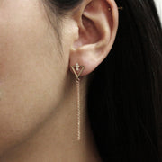 Picture of diamond bar open triangle drop dangle