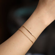 Picture of bar bracelet thin gold bar bracelet 14k