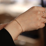 Load image into Gallery viewer, Picture of thick rolo chain bracelet gold chain
