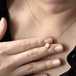 Load image into Gallery viewer, Picture of personalized message necklace round
