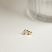 Picture of initial studs monogram stud solid gold