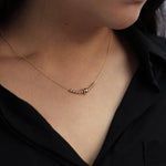 Load image into Gallery viewer, Picture of gold beads necklace 14k solid gold
