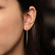 Picture of 14k solid gold chain drop earrings
