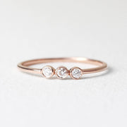 Picture of diamond ring wedding ring triple diamond