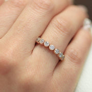 Picture of diamond eternity ring diamond half