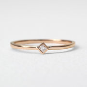 Picture of princess cut diamond wedding band