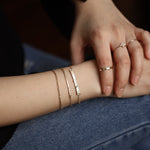 Load image into Gallery viewer, Picture of thick rolo chain bracelet gold chain
