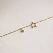 Picture of star charm bracelet personalized initial