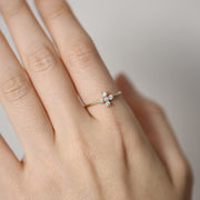 Picture of diamond cross ring diamond wedding band