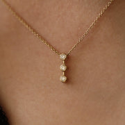 Picture of diamond drop necklace diamond pendant