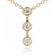 Picture of diamond drop necklace diamond pendant