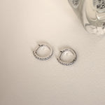 Load image into Gallery viewer, Picture of 15mm diamond hoop earrings diamond
