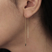 Picture of 14k solid gold drop earrings dangle