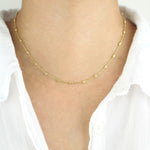 Load image into Gallery viewer, Picture of 14k gold beads by yard necklace bead
