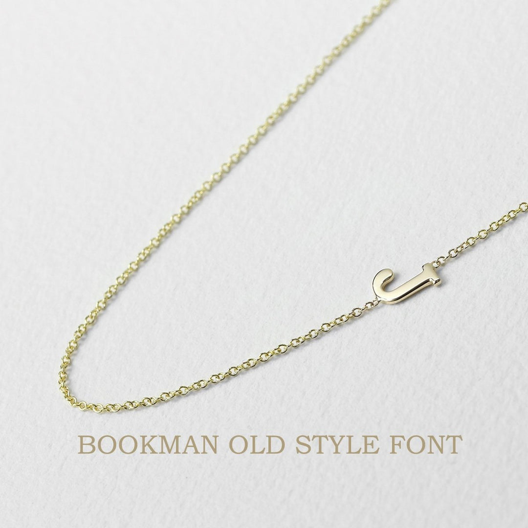 Picture of initial necklace name necklace monogram