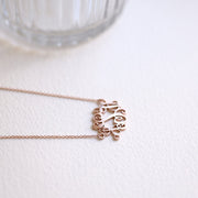 Picture of monogram necklace personalized name