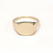 Picture of signet initial ring name ring 10k 14k