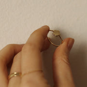 Picture of flower ring 14k solid gold ring flower