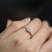 Picture of square diamond ring unique diamond