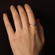 Picture of engagement ring flower diamonds cluster