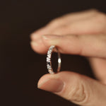 Load image into Gallery viewer, Picture of diamond wedding band alternating
