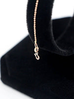 Load image into Gallery viewer, Picture of 14k solid gold 10mm ball chain anklet
