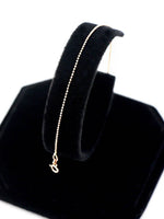 Load image into Gallery viewer, Picture of 14k solid gold 10mm ball chain anklet
