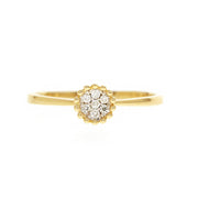 Picture of cluster diamond ring natural diamond