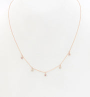 Picture of star charm necklaces with diamonds and