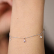 Picture of diamond bracelet star charm bracelet