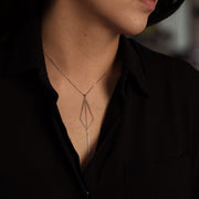 Picture of geometric necklace 14k solid gold