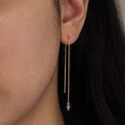 Picture of 14k solid gold drop earrings dangle