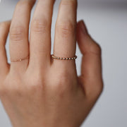 Picture of minimalist soft chain ring 2mm bead ball