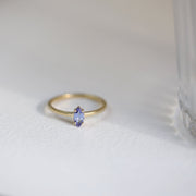 Picture of tanzanite solitaire ring marquise