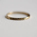 Load image into Gallery viewer, Picture of herringbone eternity ring 14k gold
