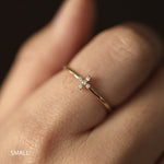 Load image into Gallery viewer, Picture of diamond cross ring diamond wedding band
