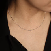 Picture of chain with diamond cut oval link gold 2