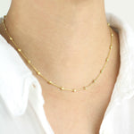 Load image into Gallery viewer, Picture of 14k gold beads by yard necklace bead
