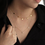 Load image into Gallery viewer, Picture of initial necklace name necklace five
