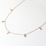 Picture of initial necklace name necklace four