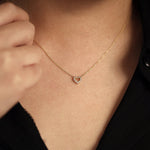 Load image into Gallery viewer, Picture of diamond heart necklace heart diamond
