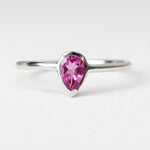 Load image into Gallery viewer, Picture of pink tourmaline ring pink stone ring
